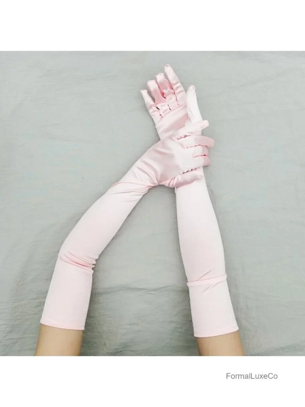 Elbow Length Satin Opera Gloves 1920s Flapper Costume Accessory Formal Party